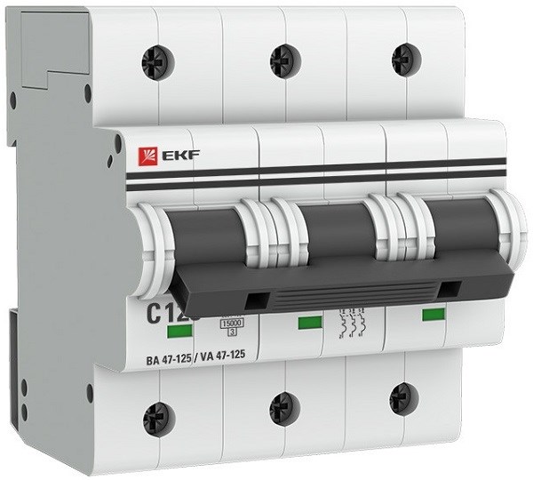 Автоматический выключатель  EKF mcb47125-3-125C 708391