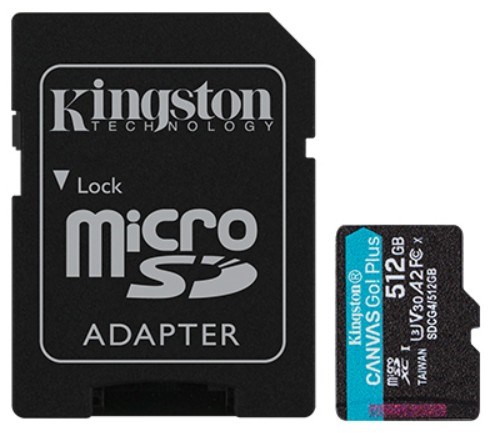 Карта памяти MicroSDXC 512GB Kingston SDCG4/512GB 1212230