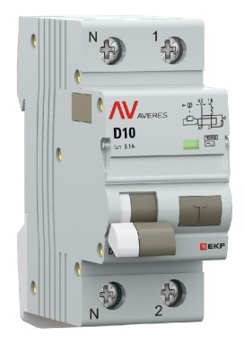 Автомат дифференциальный EKF rcbo10-1pn-10D-100-ac-av 1126663