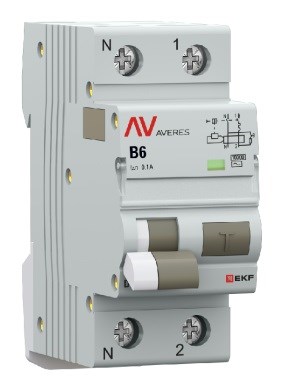Автомат дифференциальный EKF rcbo10-1pn-6B-100-ac-av 1126654