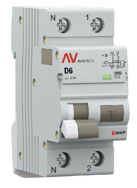 Автомат дифференциальный EKF rcbo10-1pn-6D-100-ac-av 1126670