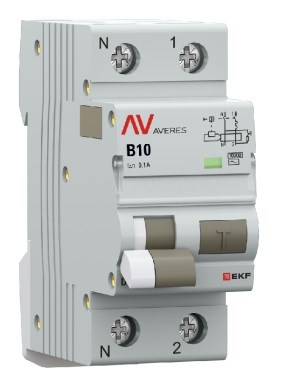 Автомат дифференциальный EKF rcbo10-1pn-10B-100-ac-av 1126647