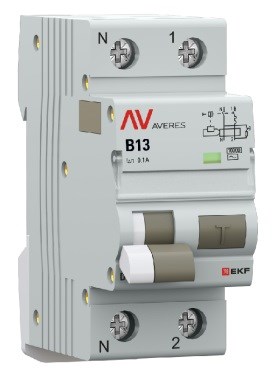 Автомат дифференциальный EKF rcbo10-1pn-13B-100-ac-av 1126648