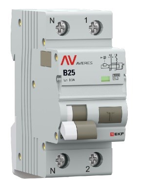 Автомат дифференциальный EKF rcbo10-1pn-25B-300-ac-av 1126675