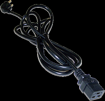 Кабель питания  Lanmaster LAN-PP19/SH-1.0-BK 866708