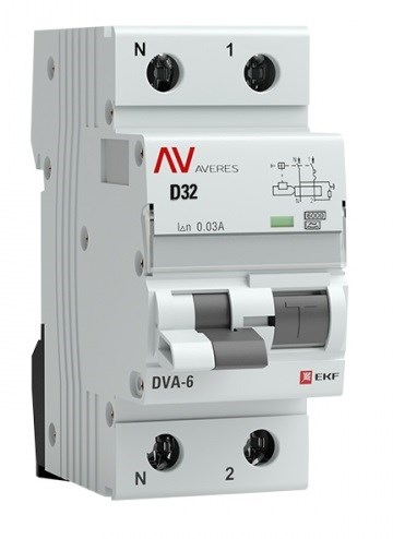 Автомат дифференциальный EKF rcbo6-1pn-32D-30-a-av 1126213