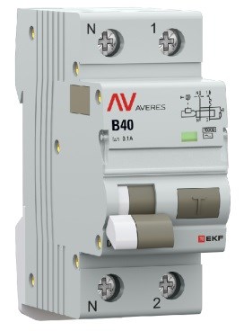 Автомат дифференциальный EKF rcbo10-1pn-40B-100-ac-av 1126653