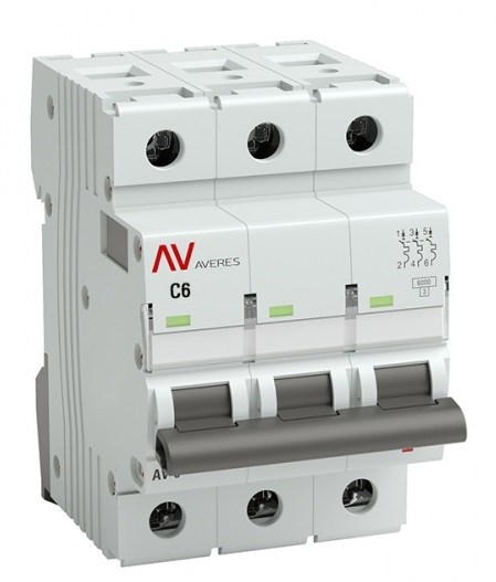 Автоматический выключатель  EKF mcb6-DC-3-06C-av 1126120