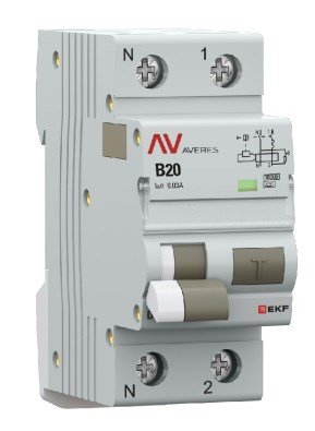 Автомат дифференциальный EKF rcbo10-1pn-20B-30-a-av 1126554