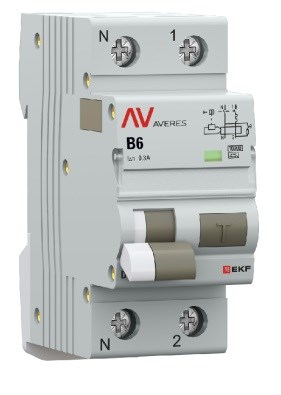 Автомат дифференциальный EKF rcbo10-1pn-6B-300-a-av 1126605