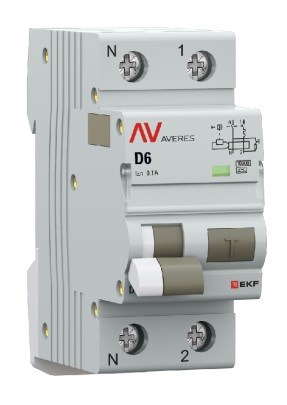 Автомат дифференциальный EKF rcbo10-1pn-6D-100-a-av 1126597