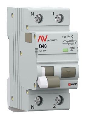 Автомат дифференциальный EKF rcbo10-1pn-40D-100-a-av 1126596