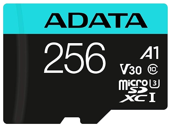 Карта памяти MicroSDXC 256GB ADATA AUSDX256GUI3V30SA2-RA1 1007459