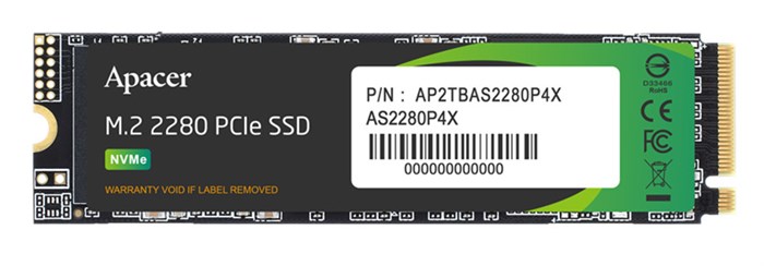 Накопитель SSD M.2 2280 Apacer AP256GAS2280P4X-1 256 ГБ 1106952