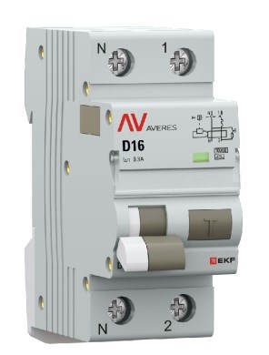 Автомат дифференциальный EKF rcbo10-1pn-16D-300-a-av 1126616