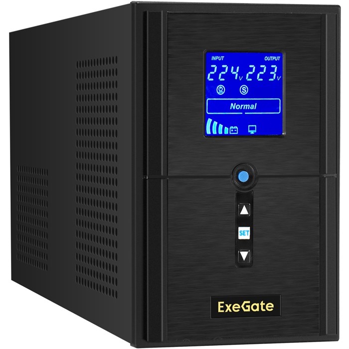 Источник бесперебойного питания  Exegate SineTower SN-1500.LCD.AVR.2SH.1C13.USB 1118183