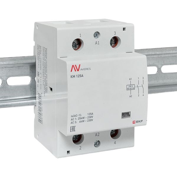 Контактор модульный EKF km-av-3-125-20-230V 1146141