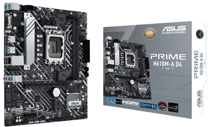 Материнская плата mATX ASUS PRIME H610M-A D4-CSM 891893