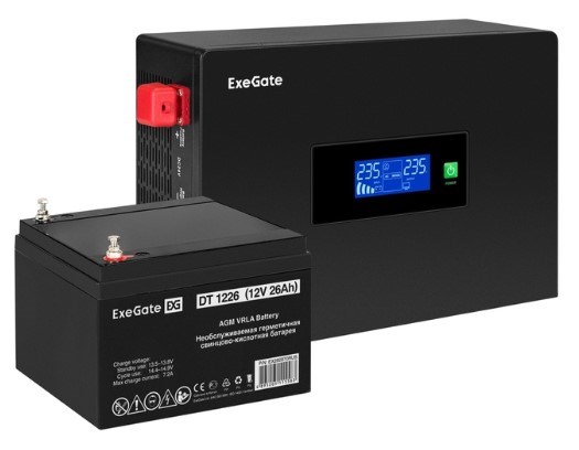 Комплект  Exegate IdealSine SR-600.LCD.2SH 1118305