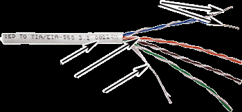 Кабель витая пара U/UTP 5e кат. 4 пары TWT TWT-5EUTP-UNV-TR 884191