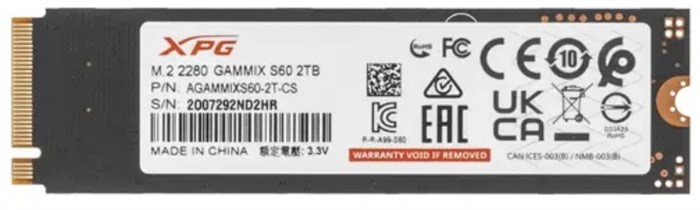 Накопитель SSD M.2 2280 ADATA AGAMMIXS60-2T-CS 2000 ГБ 1099018