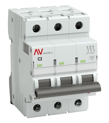 Автоматический выключатель  EKF mcb6-DC-3-02C-av 1126119