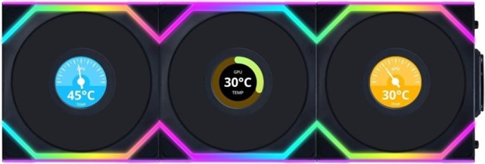 Вентилятор для корпуса Lian Li UNI FAN SL WIRELESS LCD 120 Reverse Blade 1154540