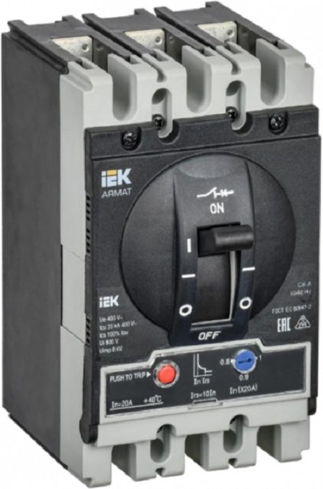 Автоматический выключатель в литом корпусе IEK AR-MCCB-3S-035-0020A-ATUC 1148130