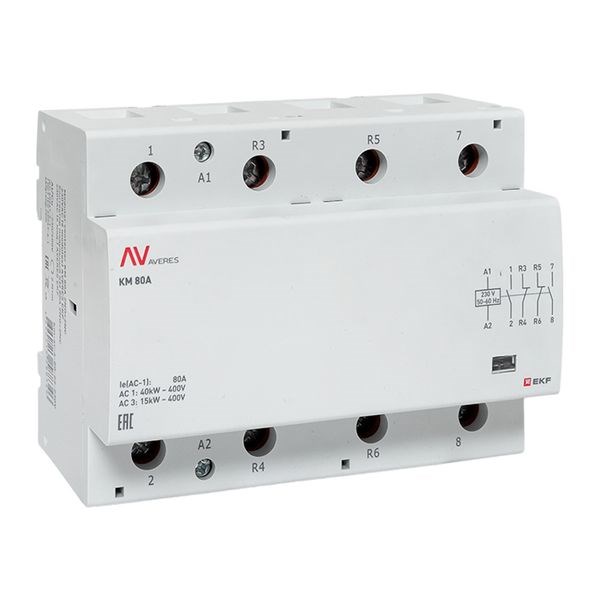 Контактор модульный EKF km-av-6-80-22-230V 1146223