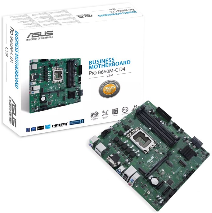 Материнская плата mATX ASUS PRO B660M-C D4-CSM 885572