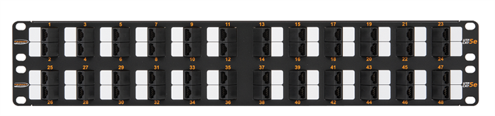 Патч-панель  NikoMax NMC-RP48UD2-AN-2U-BK 595984