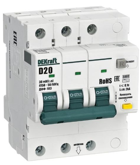 Автомат дифференциальный DEKraft 16483DEK 1167474