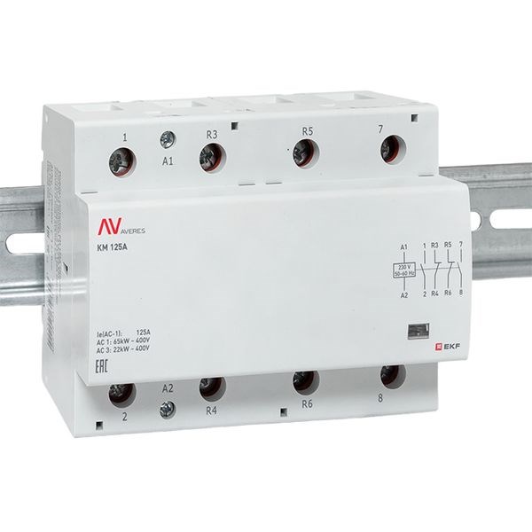 Контактор модульный EKF km-av-6-125-22-230V 1146207