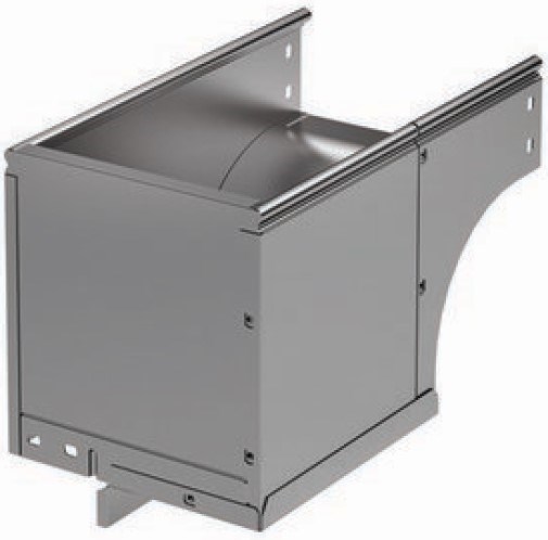 Угол верт. вниз 90°, правый переходник  DKC 37505K 817813