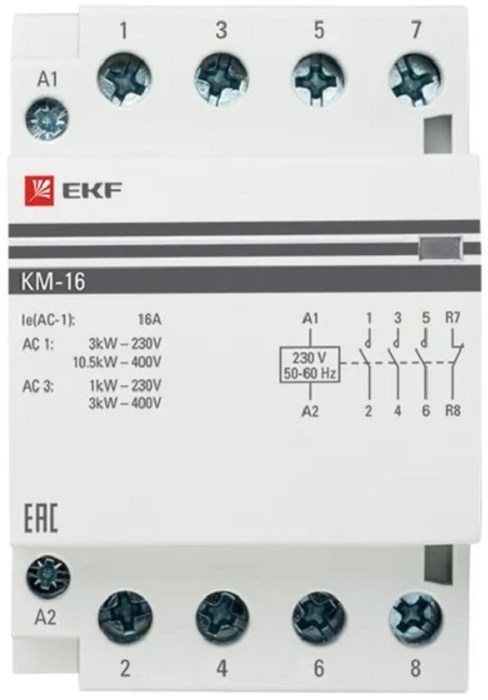 Контактор  EKF km-3-16-22 1126767