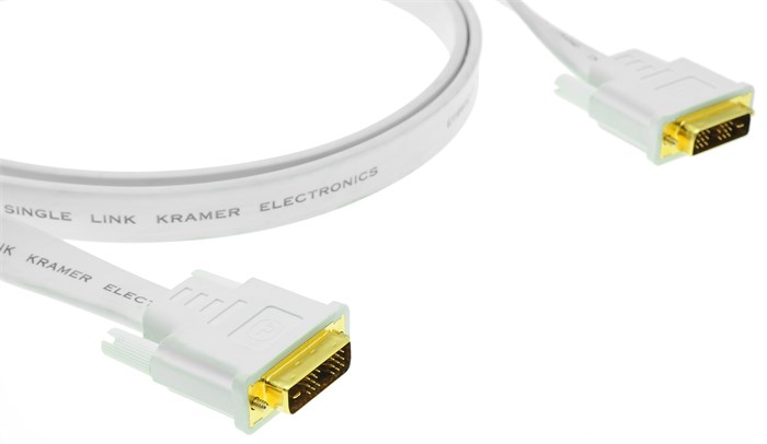 Кабель интерфейсный DVI-DVI Kramer C-DM/DM/FLAT(W)-35 602043