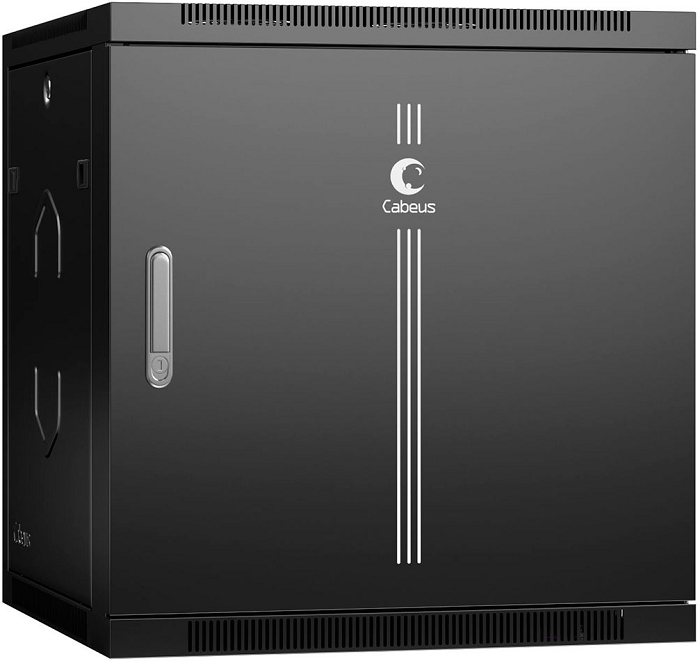 Шкаф настенный 19", 12U Cabeus SH-05F-12U60/35m-R-BK 865417