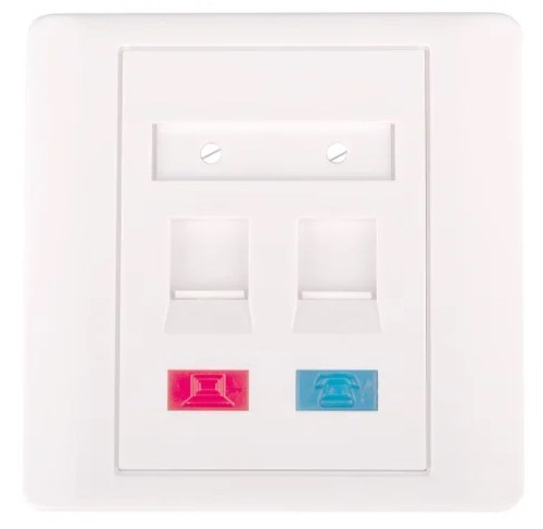 Панель лицевая  Netlan EC-FP-2KJ-WT-10 1230781