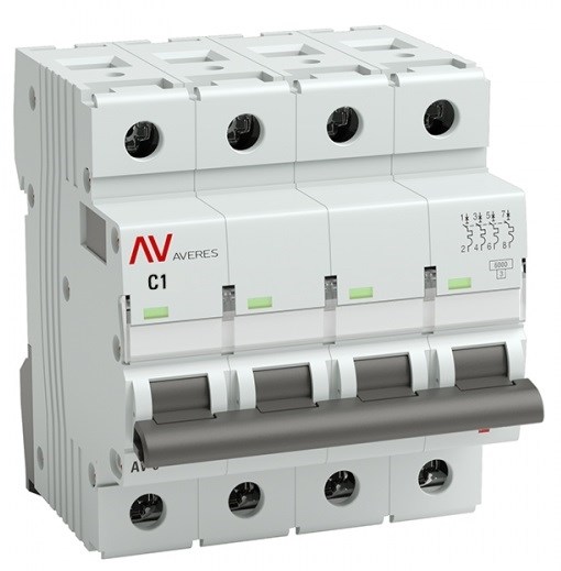 Автоматический выключатель  EKF mcb6-DC-4-01C-av 1126142