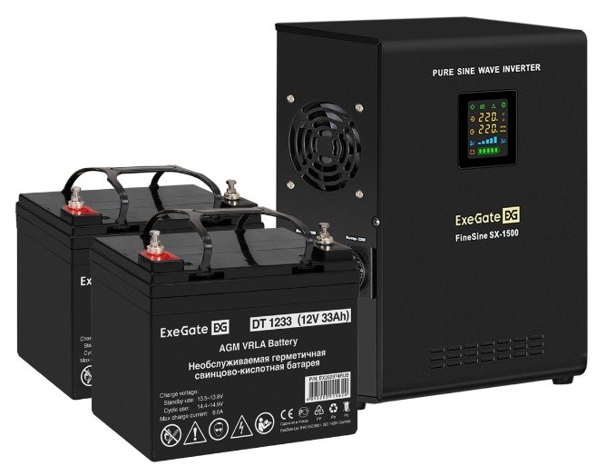 Комплект  Exegate FineSine SX-1500.LCD.AVR.2SH 1118403