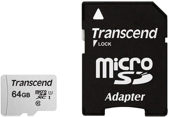 Карта памяти MicroSDXC 64GB Transcend TS64GUSD300S-A 631780
