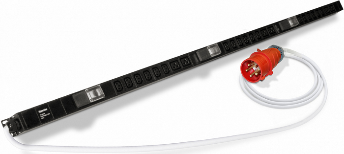 Блок розеток  Hyperline SHE-18IEC-6BIEC-3V-3PVR 884547