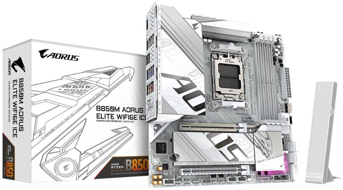 Материнская плата mATX GIGABYTE B850M AORUS ELITE WIFI6E ICE 1129848