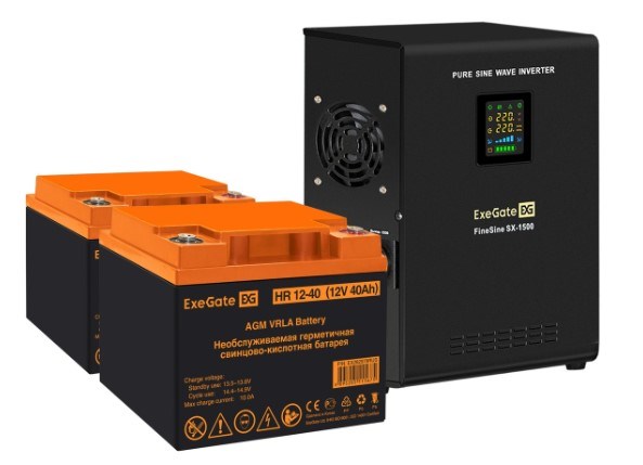 Комплект  Exegate FineSine SX-1500.LCD.AVR.2SH 1118406