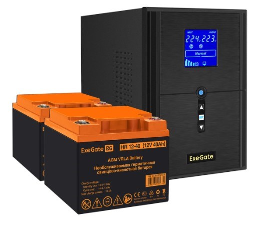 Комплект  Exegate SineTower SZ-2000.LCD.AVR.3SH.1C13.USB 1118253