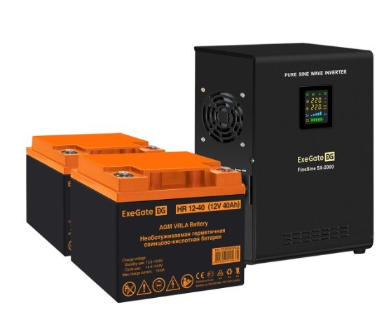 Комплект  Exegate FineSine SX-2000.LCD.AVR.2SH 1118425