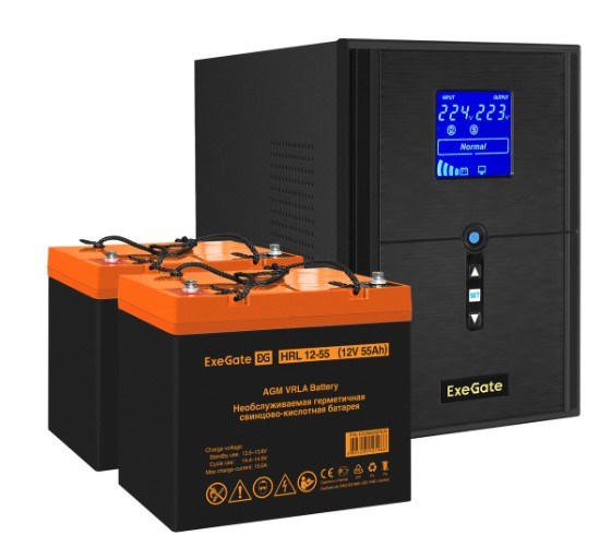 Комплект  Exegate SineTower SZ-2000.LCD.AVR.3SH.1C13.USB 1118255