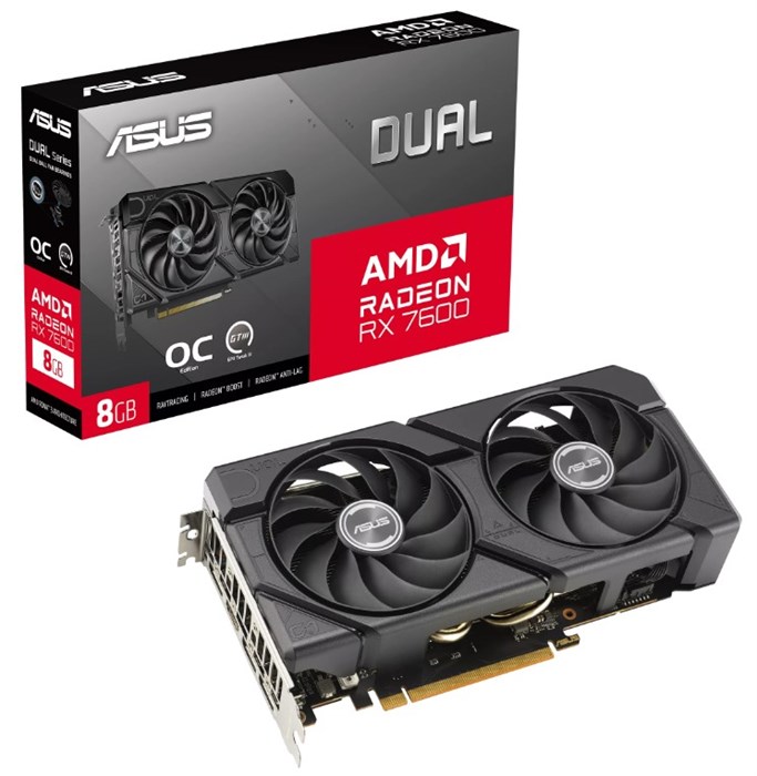Видеокарта ASUS Radeon RX 7600 DUAL OC EVO (DUAL-RX7600-O8G-EVO) 1205203