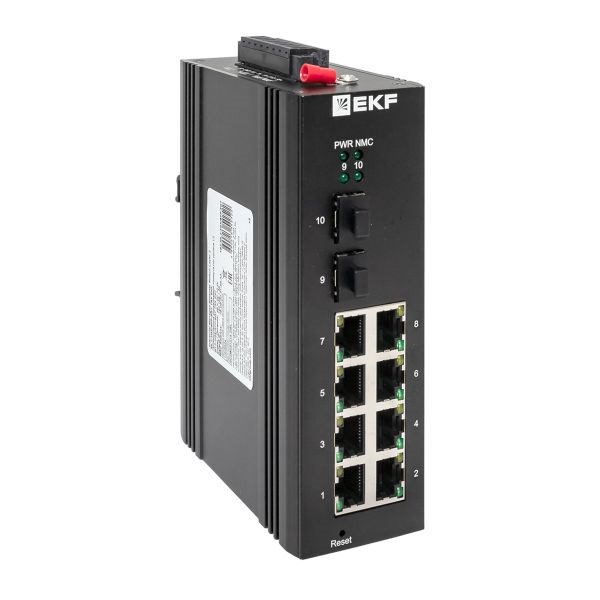 Коммутатор промышленный управляемый EKF TSX-ML2-2GX/SFP-8GT 1138124