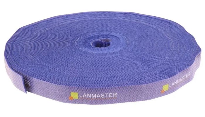 Рулон липучки  Lanmaster LAN-VCM30M-BL 618522
